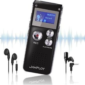 64GB Digital Voice Recorder for Lectures Meetings Voice Activated Recording Device with Playback, Portable Audio Recorder Small Tape Recorder Dictaphone, Interviews, USB, MP3, Password