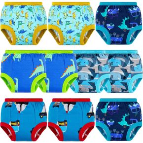 10 قطع من سراويل التدريب على استخدام الحمام للفتيات والأولاد من BIG ELEPHANT، ملابس داخلية للتدريب على الامتصاص مصنوعة من القطن بنسبة 100% للأطفال الصغار in Kuwait