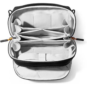 Inateck New Electronics Organizer Travel Case, Waterproof Tech Pouch, Large Capacity Travel Cord Organizer, Portable Storage Bag, Tech Organizer for Cable, Cord, Charger, Phone, Travel Friendly