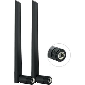 PROBOX AW140 8dBi WiFi Bluetooth Dual Band Omni Directional Antenna 2.4GHz/5GHz Long Range RP-SMA Male for WiFi Router Network devices PCI-E card USB PC adapter, Wireless Camera WiFi6
