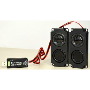 USB to Audio USB Sound Card with 8Ω 5W Speaker for Raspberry Pi/Jetson Nano, Win7/8/8.1/10,Linux,Android, Driver-Free Plug and Play, Recording/Playback Support, Onboard Microphone/Speaker Header