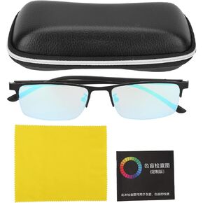 Color Blind Glasses for Men Women,Color Blindness Glasses, Colorblind Correcting Glasses,Glasses For Color Blind People,Flexible Weakness Glasses,Red Green Color Blindness Glasses with Storage Box