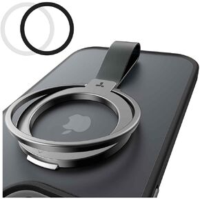 TORRAS 2024 Upgrade Magnetic Phone Grip Holder Kickstand, Compatible with PopSockets MagSafe Ring Removable, for iPhone 15,14, 13, 12 11 Pro/Max/Plus/Mini,Samsung Galaxy, Google (Black), Ostand Ring