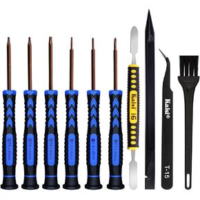Kaisi Screwdriver Set for MacBook with P5 Pentalobe Screwdriver, T5 T6 Torx Screwdriver and PH000 Phillips Screwdriver with Metal spudger and Nylon Spudgers,mac tools for MacBook Pro & Air (7 Pcs)