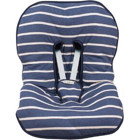 JYOKO Kids Universal Padded Cover Liner for Baby car seat Gr 0/100% Cotton Made (Compatible with Maxi COSI, Chicco, Mico, Evenflo, Mesa, Britax and More) (Sailor Stripes)