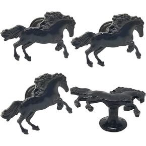 Cow Knobs 4 Pcs Cartoon Cow Shape Knob Cabinet Drawer Knob for Dresser Drawers Kitchen Bathrom Cupboard Kids Knobs Metal Animal Theme Pull Handles