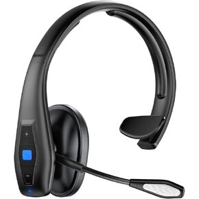 Conambo 2024 Upgraded Bluetooth Headset with Microphone, Trucker Headset with CVC8.0 Dual Mic Noise Cancelling & Mute Button, 35Hrs HD Talktime Hands-Free Wireless Headphones for Driver Home Office