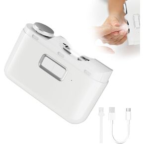 ماكينة قص أظافر أوتوماتيكية، ماكينة قص أظافر كهربائية للأطفال مع تخزين قصاصات الأظافر، ماكينة قص أظافر كهربائية ومبرد 2 في 1، ماكينة تشذيب أظافر آمنة قابلة لإعادة الشحن عبر USB للأطفال والأطفال وكبار السن والبالغين in Kuwait