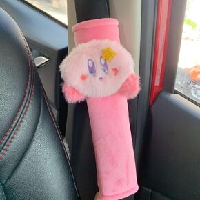 Car Seatbelt Cover Kirby Stocking Stuffers Cute Creative Safety Seatbelt Shoulder Pad Auto Accessory Neck Cushion Protector Seatbelt Shoulder Protector Decoration Nice Gift (2-Pack (Rabbit & Bowknot))