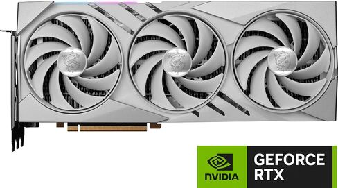 بطاقة رسومات MSI Gaming RTX 4080 SUPER 16G GAMING X SLIM WHITE (NVIDIA RTX 4080 SUPER، 256 بت، ساعة Extreme: 2625 ميجاهرتز، 16 جيجابايت GDRR6X 23 جيجابت في الثانية، HDMI/DP، بنية Ada Lovelace) in Saudi Arabia