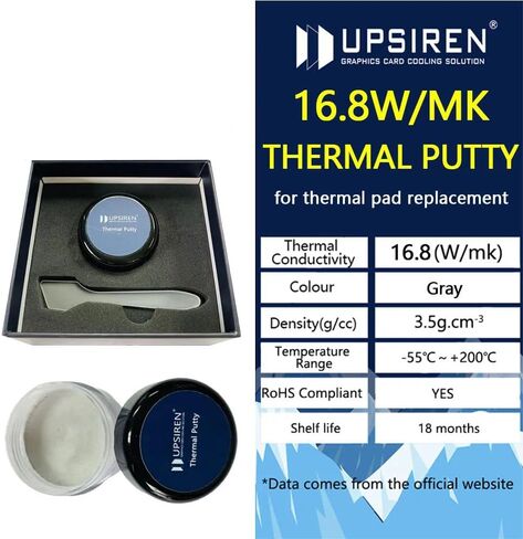 UTP-X Ultra Thermal Putty,Cooling Pad for GPU VGA IC Processor,20g | Moldable Thermal Putty, Non-Conductive, Replacement for Soft Thermal Pads Up To 3mm for GPU VGA IC Chip Cooling in Saudi Arabia