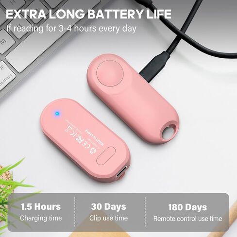 RF Remote Control Page Turner for Kindle Paperwhite,Kindle Accessories Remote Photo and Video for E-Book iPhone iPad Android Tablets Reading Novels Comics Remote Control Extenders in Saudi Arabia