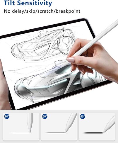iPad Pencil 2nd Generation with Magnetic Fast Charging, Stylus Pen Work for iPad Pro 11 in 1/2/3/4, iPad Pro 12.9 in 3/4/5/6, iPad Air 4/5,iPad Mini 6 (Note: Not Suitable for The Latest 2024 iPad) in Saudi Arabia