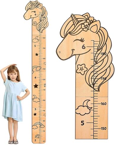 Beinou Growth Chart for Wall Wood Height Chart for Kids Height Measurement for Wall Boy Girls Height Wall Chart Growth Measuring Ruler Room Wall Decor,Giraffes in Saudi Arabia
