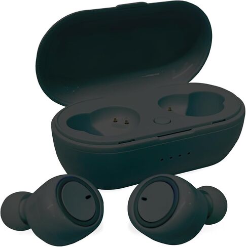 Gabba Goods TrueBuds Slick Wireless Earbuds: Stylish Design, Bluetooth 5.0, Voice Assistant Compatible, Ergonomic and Comfortable, Water Resistant, for Active Lifestyle, 12-Hour Battery Life (Black) in Saudi Arabia