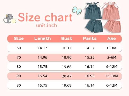 Hoanselay Toddler Baby Girl Summer 2Pcs Outfit Sleeveless Crop Top and Cotton Linen Pants Shorts Set Solid Color Clothes in Saudi Arabia
