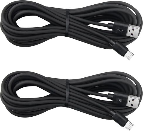 Smays 16 ft Charger Cord for PS4 Controller, Long Micro USB Cable 2-Pack in Saudi Arabia