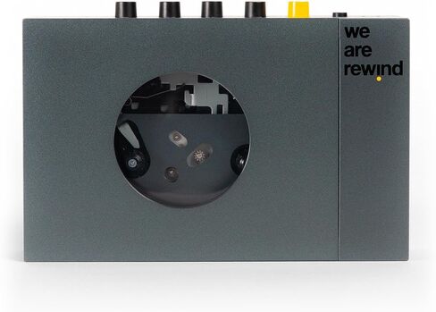 We are Rewind Portable Cassette Player - Cassette Tape Recorder with Bluetooth Connection Speaker or Headphones, 3.5mm Audio Cable - (Serge, Orange). in Saudi Arabia