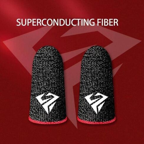 1 Pair of Black Finger Sleeves for Pubg Mobile Games Gaming Breathable Fingertips Sweatproof Fingertip for Cell Phone Gaming Mobile Cove Slip in Saudi Arabia