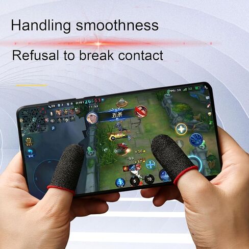 12Pcs Gaming Finger Sleeves, Gamer Thumb Protector Ultra Thin High Precise Sensitive Anti-Slip Enhance Gaming Experience Finger Gloves for Mobile Game Cell Phone Gaming Finger Sleeves Accessories in Saudi Arabia