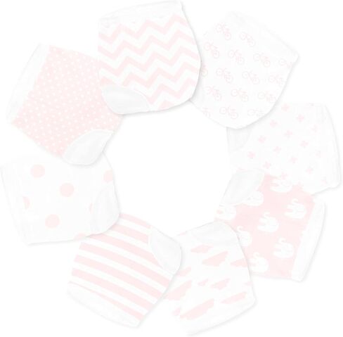 BaeBae Goods Potty Training Underwear for Girls 8 Piece, Absorbent Cotton Baby Toddler Training Pants for 4T Unisex Underpants Pink in Saudi Arabia