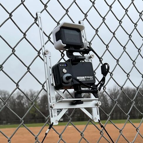 YOLOtek Fence Mount + JUICEBANK Bundle: Baseball Fence Mount & Softball Too, 7800mAh Battery Pack for GoPro Fence Mount GoPro Hero 12, 11, 10, 9-5, DJI, Mevo & Other Action Camera Chain or Net Fence in Kuwait