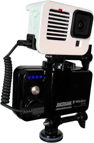 YOLOtek Fence Mount + JUICEBANK Bundle: Baseball Fence Mount & Softball Too, 7800mAh Battery Pack for GoPro Fence Mount GoPro Hero 12, 11, 10, 9-5, DJI, Mevo & Other Action Camera Chain or Net Fence in Kuwait