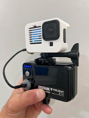 YOLOtek Fence Mount + JUICEBANK Bundle: Baseball Fence Mount & Softball Too, 7800mAh Battery Pack for GoPro Fence Mount GoPro Hero 12, 11, 10, 9-5, DJI, Mevo & Other Action Camera Chain or Net Fence in Kuwait