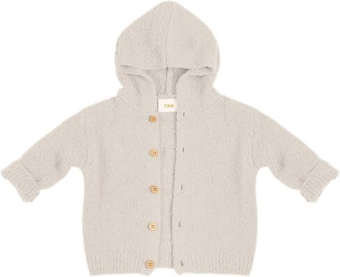 7AM Enfant Baby Hooded Cardigan - Infant Toddler Ultra Soft Fitted Sweater, Fuzzy & Comfortable Baby | Hooded Warm Sweater in Saudi Arabia