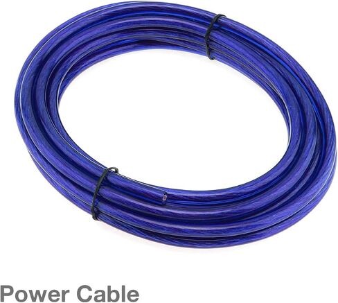 6 Gauge Amp Wiring Kit Amplifier Install Flexible Wiring Complete Installation Cables for Installer, Blue in Saudi Arabia