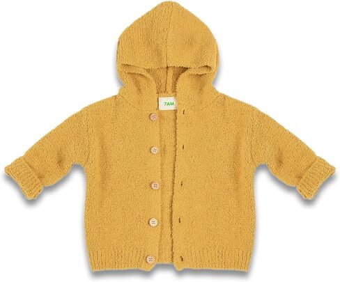 7AM Enfant Baby Hooded Cardigan - Infant Toddler Ultra Soft Fitted Sweater, Fuzzy & Comfortable Baby | Hooded Warm Sweater in Saudi Arabia