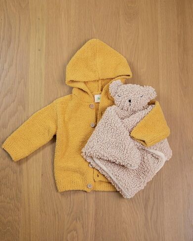 7AM Enfant Baby Hooded Cardigan - Infant Toddler Ultra Soft Fitted Sweater, Fuzzy & Comfortable Baby | Hooded Warm Sweater in Saudi Arabia