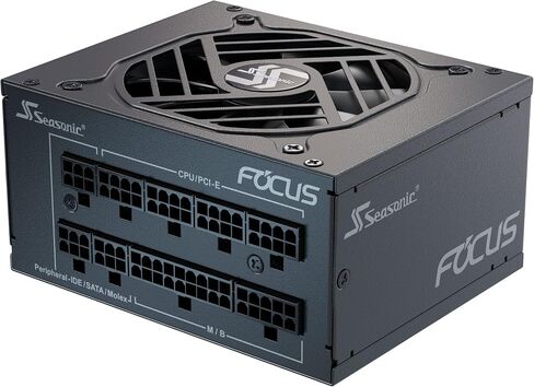 Seasonic Focus SGX-750 | 750W | 80+ Gold | Full-Modular | SFX Form Factor| Low Noise | Premium Japanese Capacitor | 10 Year Warranty | Nvidia RTX 30/40 Super & AMD GPU Compatible (Ref. SSR-750SGX) in Saudi Arabia