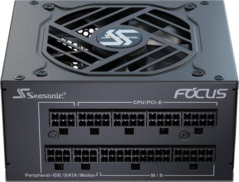 Seasonic Focus SGX-750 | 750W | 80+ Gold | Full-Modular | SFX Form Factor| Low Noise | Premium Japanese Capacitor | 10 Year Warranty | Nvidia RTX 30/40 Super & AMD GPU Compatible (Ref. SSR-750SGX) in Saudi Arabia