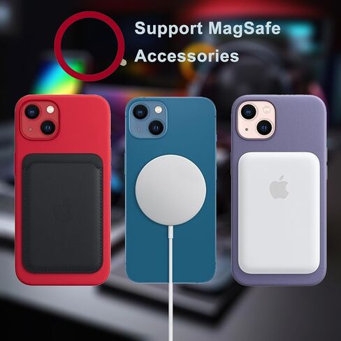 TENOC Universal Metal Ring Sticker Compatible with Magsafe/Magnetic Charger for iPhone/Samsung/Android All Cellphones, Magnetic Mount/Phone Holder Conversion Accessories, 3Pcs, Black in Saudi Arabia