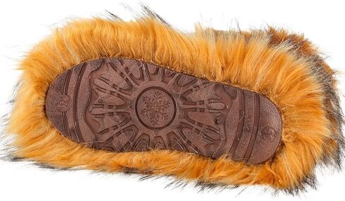 YXCFEWD Fur Boots for Women Winter Fluffy Furry Boots for Girls Flat Heel Snow Boots, 8 Wide in Saudi Arabia