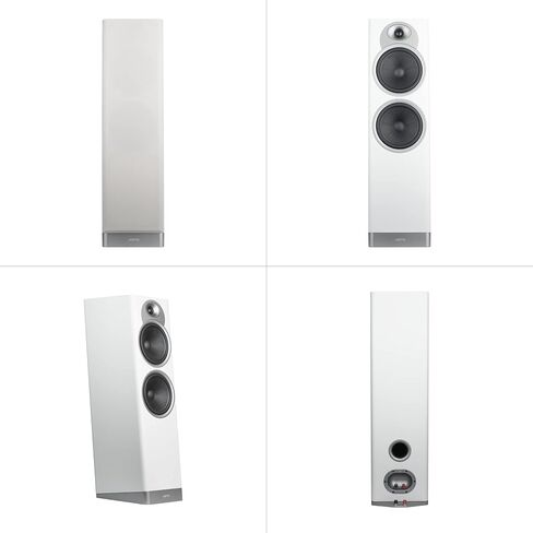 Jamo S7-27F Floorstanding Speakers, Grey Cloud - Dual 6.69" Woofers + 1" Tweeter - Two-Way Bass Reflex in Kuwait
