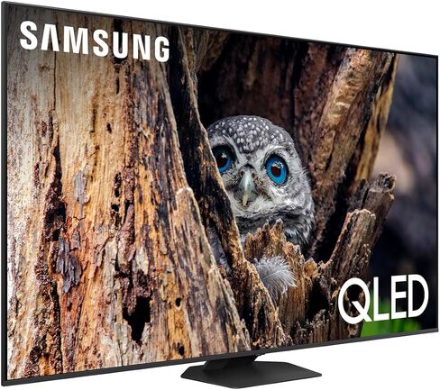 Samsung QN55Q80DAFXZA 55 Inch QLED 4K Quantum HDR Plus Smart TV with a Walts TV FIXED-MOUNT-43-90 TV Mount for 43-90 Inch Compatible TVs and Walts HDTV Screen Cleaner Kit (2024) in Saudi Arabia