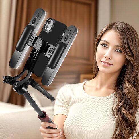 70" Selfie Stick with a Detachable Wireless Remote Control, a Portable Selfie Stick with Ground Studs Suitable for Various terrains, with supplementary Light for iPhone 15 14 13 12 & All Phones in Saudi Arabia