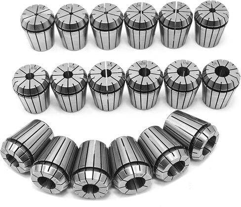ER32 Spring Collet Set 18 PCs w/an Aluminum Box, 3/32''-3/4" ER32 Shank Chuck Tool for Boring/Drilling/Tapping, Engraving Machine & Milling Lathe Tools in Saudi Arabia