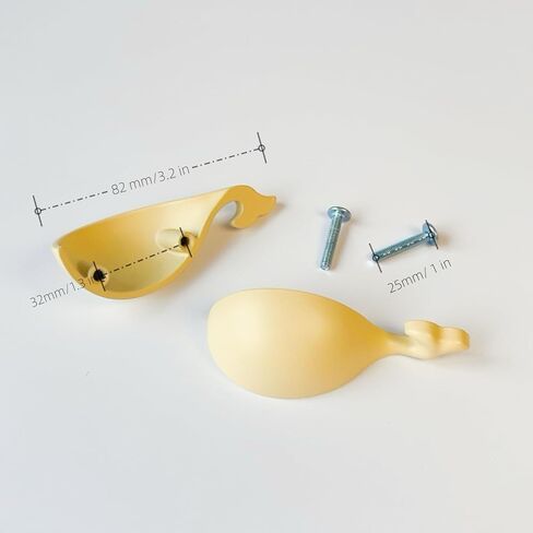2pack, whale shape dresser handles for kids, zinc finger pulls for nusery room (Blue) in Saudi Arabia