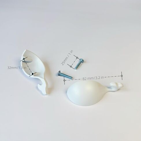 2pack, whale shape dresser handles for kids, zinc finger pulls for nusery room (Blue) in Saudi Arabia