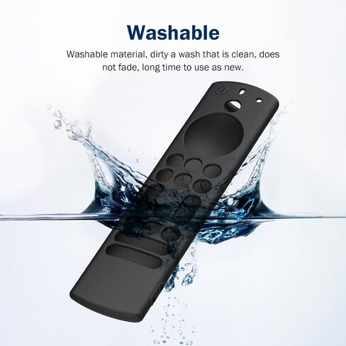 Remote Case for 2023 Fire TV Stick 4K Max 2nd/Fir TV Omni Series/FireTV 4-Series Remote,Toshiba/Insignia FirTV/Hisense TCL TVS Silicone Protection Cover (Black) in Saudi Arabia