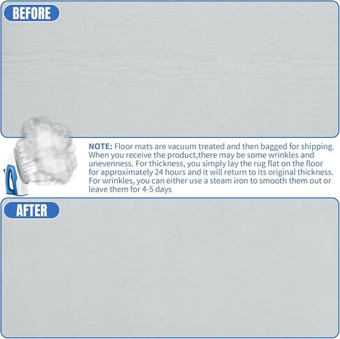 HOMBYS 108"X72" Extra Thick Cushioned Play Mat to Play on Floor, Memory Foam Baby Play Carpet Mat with Non-Slip Backing for Kids Toddler Crawling, Super Soft Velvet Playmat for Nusery, Grey in Saudi Arabia