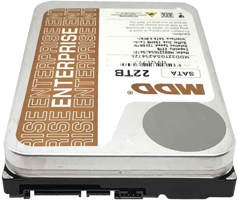 MDD (MDD22TSATA25672E) 22TB 7200RPM 256MB Cache SATA 6.0Gb/s 3.5inch Internal Enterprise Hard Drive - 5 Years Warranty (Renewed) in Saudi Arabia
