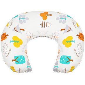 Nursing Pillow and Positioner, Breastfeeding and Bottlefeeding Pillow, Breast Feeding Pillow with Removable and Washable Pillow Cover(Beige-dot)