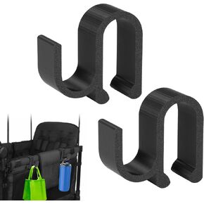 خطافات جانبية متعددة الأغراض لعربة Wonderfold، 2 حزمة من ملحقات الخطافات القوية المتوافقة مع Wonderfold Wagon W4، مثالية للسفر المنظم والموفر للمساحة in Kuwait