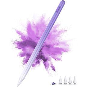 Stylus Pencil for iPad 2018-2024, 15Mins Fast Charge for Apple Pencil, Palm Rejection, Tilt Sensitivity, Pen for iPad 10/9/8/7/6, iPad Pro 12.9"/11"/13" M4, iPad Mini 6/5, iPad Air 5/4/3/11"-13" M2