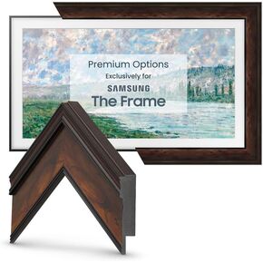 Frame My TV Deco TV Frames - Burlwood Smart Frame Compatible ONLY with Samsung The Frame TV (55", Fits 2021-2024 Frame TV)