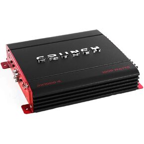 Crunch PX-1000.4, 4 Channel 1000 Watt, 4 Ohms Amp A/B Class Car Stereo Amplifier, Black, 2 Pack